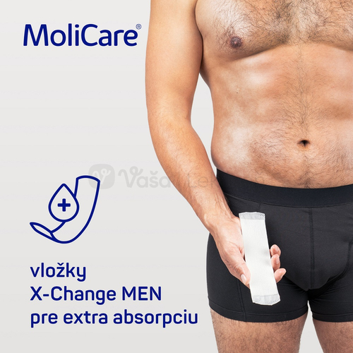 MoliCare Men M Absorpčná prateľná spodná bielizeň pre mužov + X-Change vložka