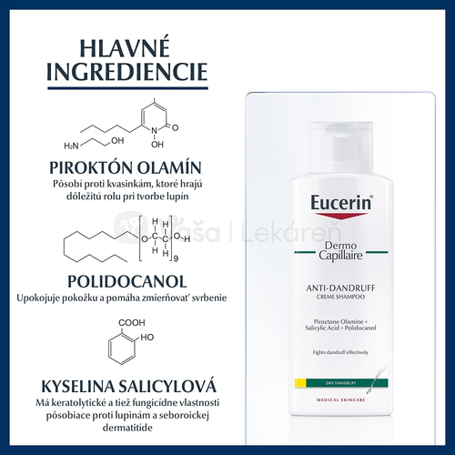 Eucerin DermoCapillaire Šampón proti suchým lupinám