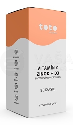 TOTO Vitamín C + Zinok + D3