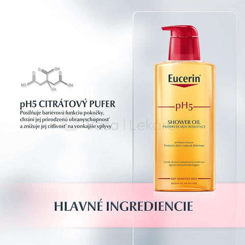Eucerin pH5 Sprchový olej na suchú citlivú pokožku