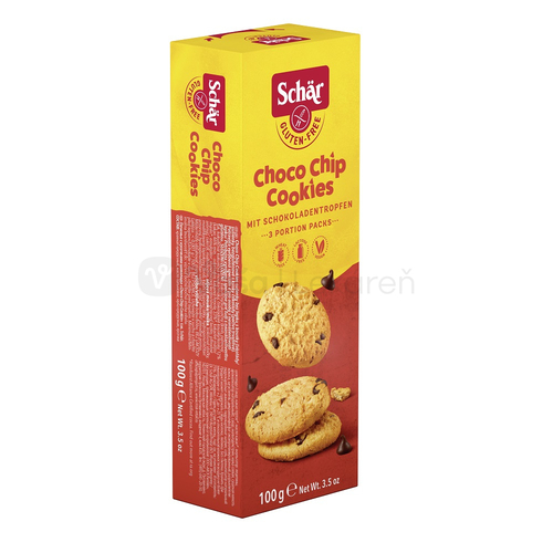 Schär Choco Chip Cookies Bezlepkové sušienky s kúskami čokolády