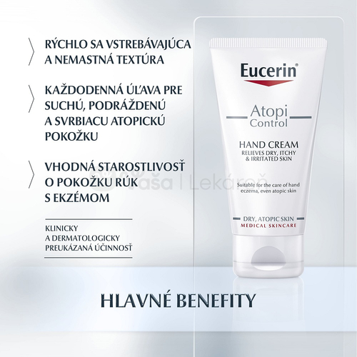 Eucerin AtopiControl Krém na ruky na suchú pokožku