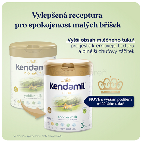 Kendamil Nature 3 HMO+ Následná dojčenská mliečna výživa (od ukončeného 10. mesiaca)