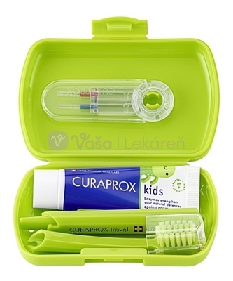 Curaprox Kids Travel set (zelený)