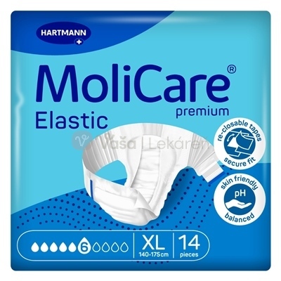 MoliCare Premium Elastic 6 kvapiek XL Plienkové nohavičky zalepovacie