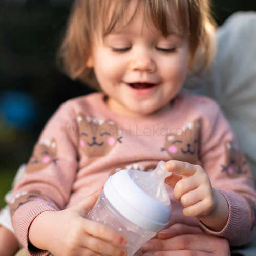 AVENT Natural Response Priehľadná fľaša s cumlíkom pre podporu rytmu pitia (3+ mesiace)