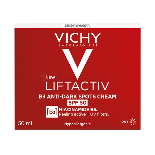 Vichy Liftactiv B3 Krém proti pigmentovým škvrnám a vráskam s SPF50