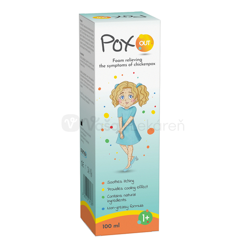 PoxOut Pena na zmiernenie príznakov ovčích kiahní