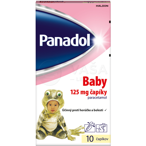 Panadol Baby 125 mg čapíky od 9kg+