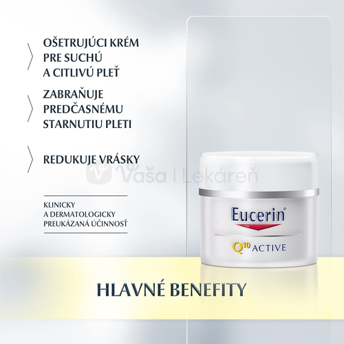 Eucerin Q10 Active Vyhladzujúci denný krém proti vráskam na citlivú pokožku
