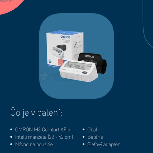 OMRON M3 Comfort AFib Digitálny tlakomer na rameno