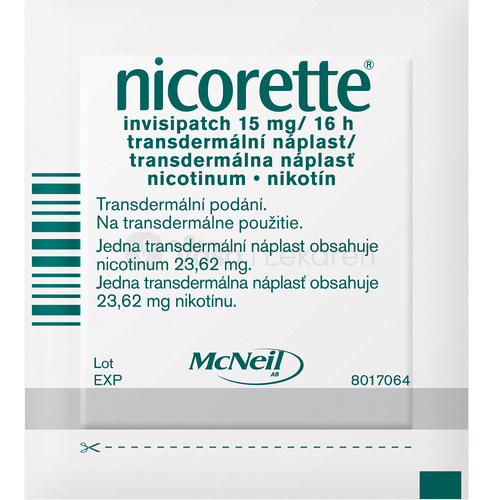Nicorette Invisipatch 15 mg/16 h