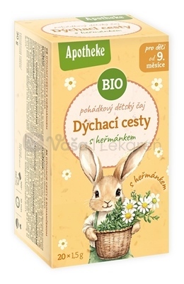 Apotheke Rozprávka BIO Bylinný čaj Dýchacie cesty s rumančekom (od ukončeného 9. mesiaca)