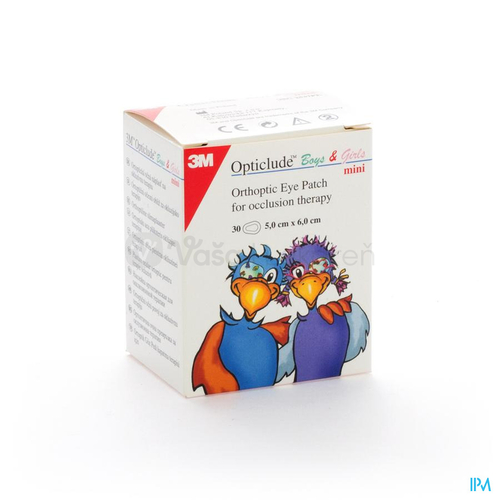 3M Opticlude Boys&Girls Mini očná náplasť ortoptická na liečbu strabizmu (5 x 6 cm)