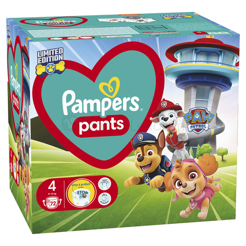 Pampers Pants Paw Patrol 4 Detské plienkové nohavičky (9-15 kg)