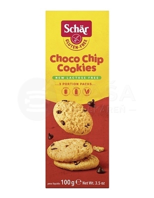 Schär Choco Chip Cookies Bezlepkové sušienky s kúskami čokolády