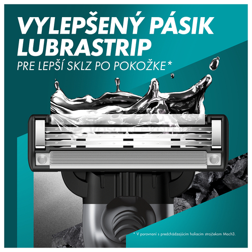 Gillette Mach3 Charcoal Pánsky holiaci strojček s náhradnými hlavicami