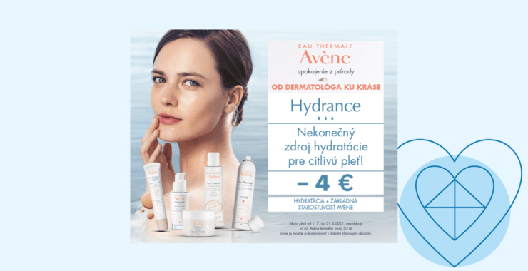 Produkty Avene- Antiage a Hydrance v lete výhodne!