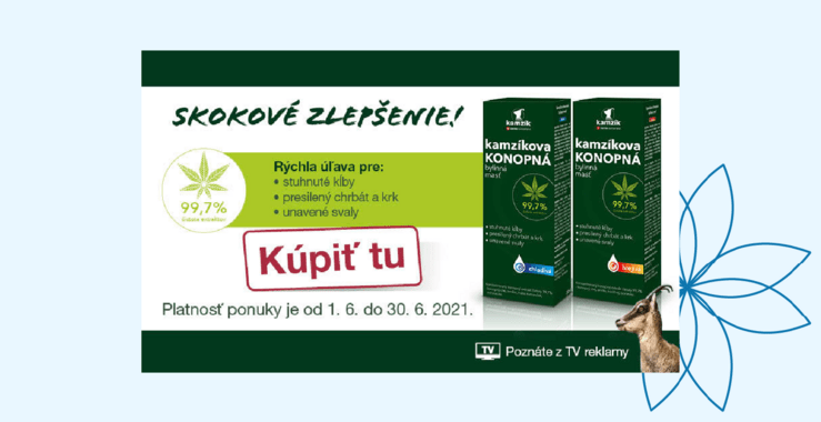 Zľava na kamzíkové konopné masti CEMIO