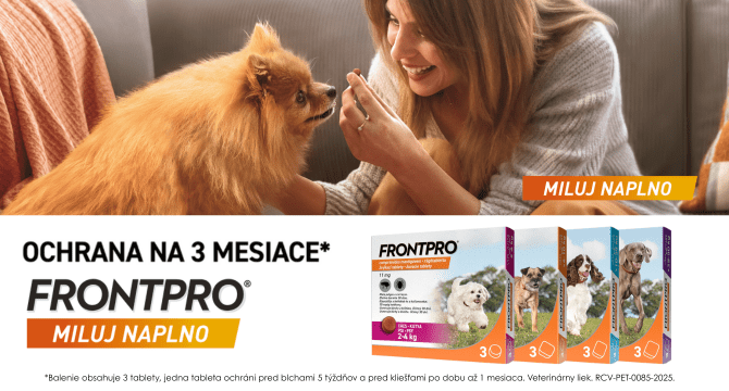 FRONTPRO – ochrana proti blchám a kliešťom, ktorú si váš pes zamiluje na prvé hryznutie!