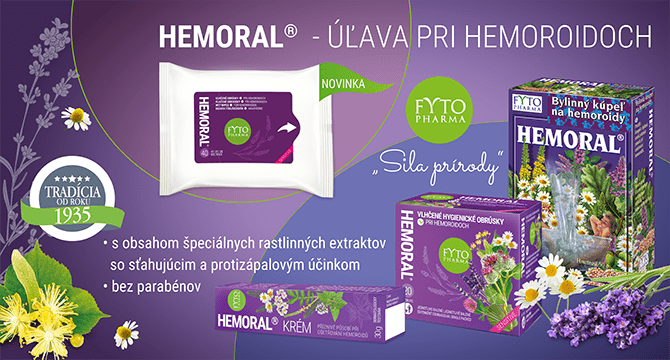 HEMORAL - Bylinná pomoc pri hemoroidoch