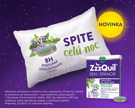 Pokojný a kvalitný spánok, po ktorom túžite, so ZZZQuil® Natura