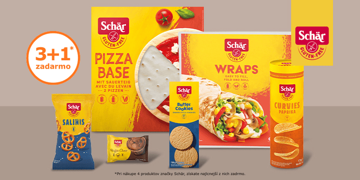 Dr. Schär 3+1 zadarmo - Viac chuti za menej