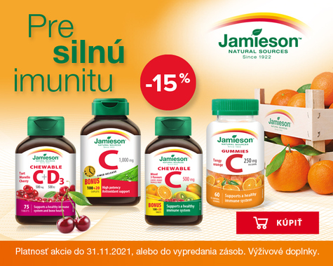 Zľava 15% na vybrané Jamieson produkty