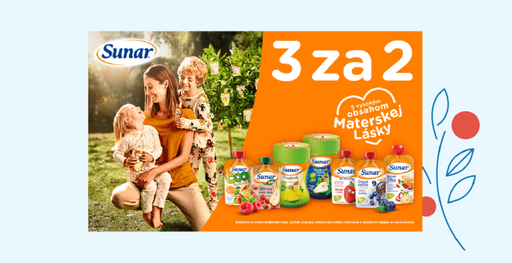 SUNAR 2+1 zadarmo
