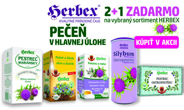 Herbx čaje 2+1 zdarma – podporte detoxikáciu organizmu výhodne