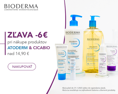 Bioderma zľava 6€!