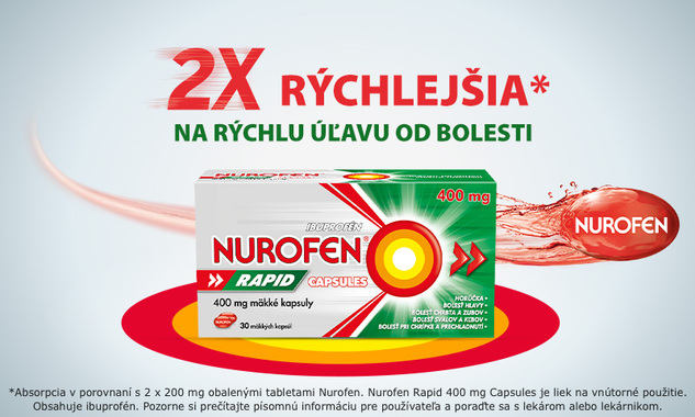 Spoľahlivá pomoc pri bolesti a horúčke - Nurofen