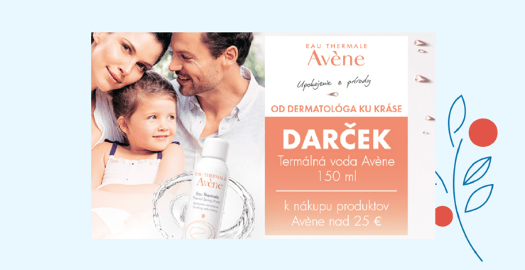 Darček! Termálna voda k nákupu Avene produktov nad 25 €