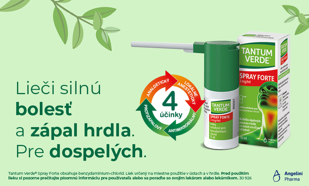 Tantum Verde - Úľava pre hrdlo so zľavou!