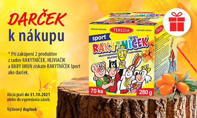 Terezia - k 2 produktom Rakytníček 70ks zdarma!