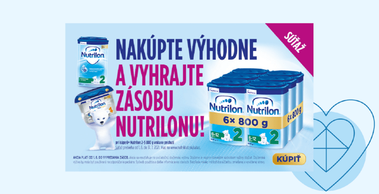 Zľava Nutrilon pri kúpe 6ks vybraných produktov