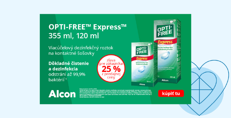 OPTI-FREE Expres roztok na šošovky - zľava!