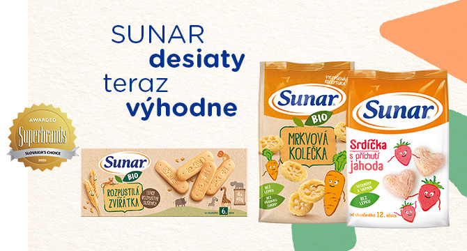 Sunar 2+1 zdarma!