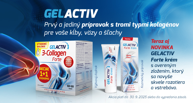 Zľava -20% na produkty Gelactiv – starajte sa o svoje kĺby s ľahkosťou!