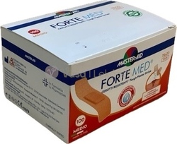 Master Aid Forte Med Pevné vodeodolné náplasti s antiseptickým vankúšikom (7,8 x 2 cm)