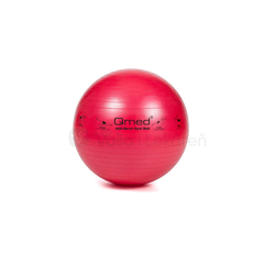 Qmed Protišmyková fitlopta, 55 cm (červená)
