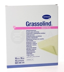 Grassolind Neutral Mastný tyl sterilný (10 x 10 cm)