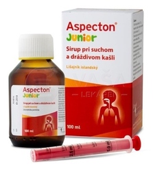 Aspecton Junior Sirup pri suchom a dráždivom kašli s islandským lišajníkom