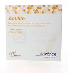 Actilite Antimikrobiálne krytie na rany napustené manukou (10 x 10 cm)