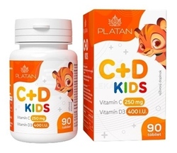 Platan Vitamín C + Vitamín D Kids