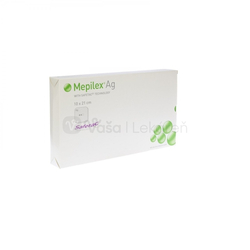 Mepilex Ag Mäkký silikónový bakteriostatický obväz na rany (10 x 21 cm)