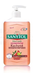 Sanytol Kuchynské tekuté mydlo Ružový grapefruit & citrón