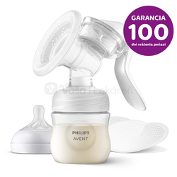 AVENT Manuálna odsávačka mlieka s fľašou SCF430/10 (Set)