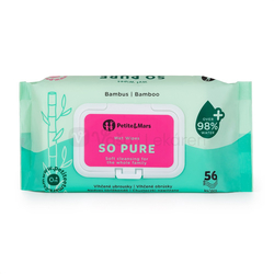 Petite&Mars So Pure Vlhčené bambusové bioodbúrateľné obrúsky