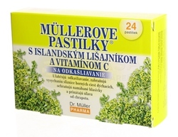 Müllerove pastilky s islandským lišajníkom a vitamínom C (na odkašliavanie)